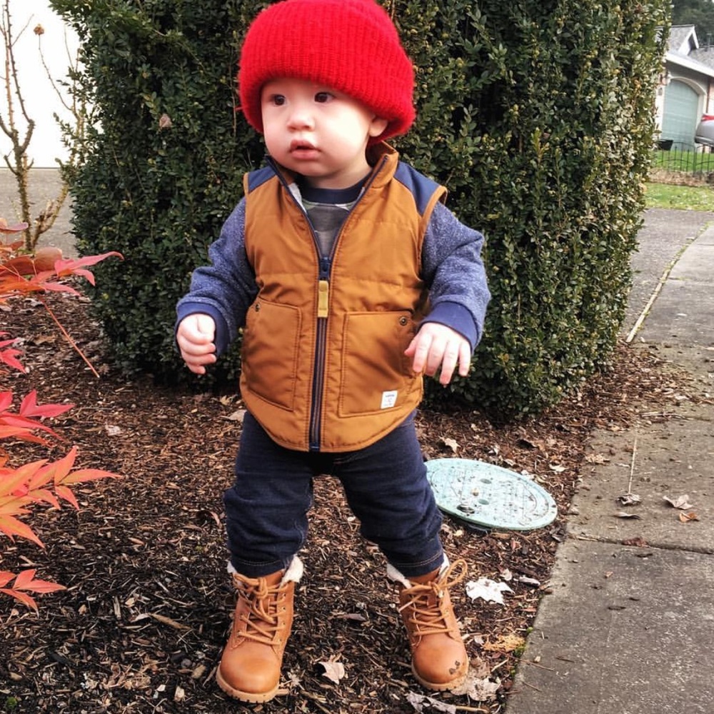 🌸 HP 🌸 Baby Faux Sherpa lined work boots 😍